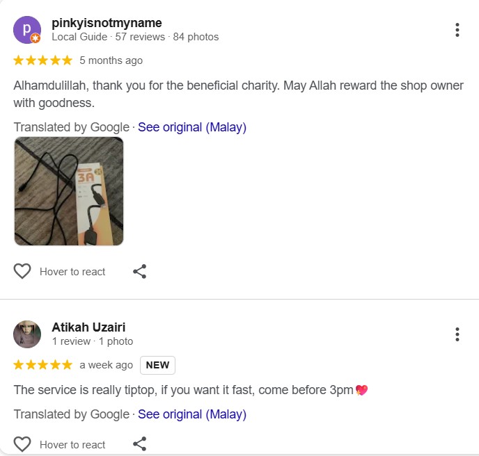 Customer Review